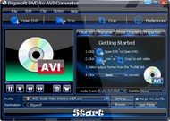 Bigasoft DVD to AVI Converter screenshot